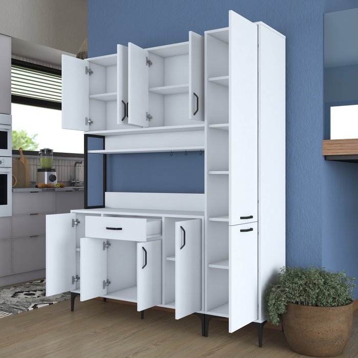 Hanah Home Armario Multiusos Blanco 160x198,6x40 cm